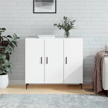 Příborník do zásuvky vidaXL Příborník 90 x 34 x 80 cm kompozitní dřevo [828128] Barva: Bílá