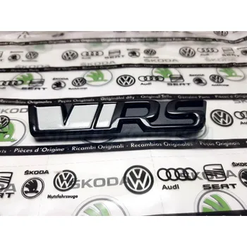 Polep vozidla Škoda Kodiaq logo přední masky RS v barvě MONTE CARLO BLACK GLOWING WHITE