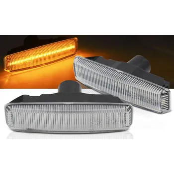 Směrový světlomet BMW E39 95-03 - LED blikače dynamické ČIRÉ