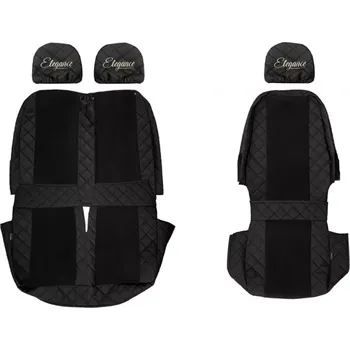 Ochranný autopotah Potahy sedadel (1+2) - Elegance Q, VOLKSWAGEN CRAFTER I (01.2006-12.2016) - Dvojité sedadlo spolujezdce 1+2