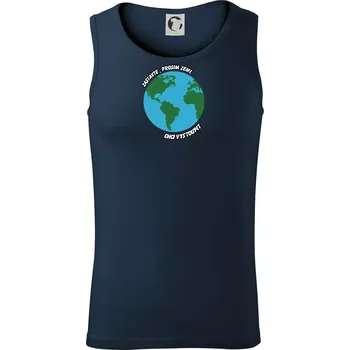 Zastavte zemi chci vystoupit - Tílko pánské Core - L ( Námořní modrá (velmi tmavá - téměř černá) )