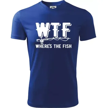 Wheres's the Fish WTF - Dětské triko sportovní (dresovina) - 158 cm/12 let ( Královská modrá )