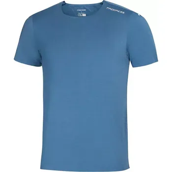 PROGRESS Progress TECHNIC pánské sportovní triko krátký rukáv, petrol melír velikost M