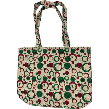 Přírodní jutová taška circle II