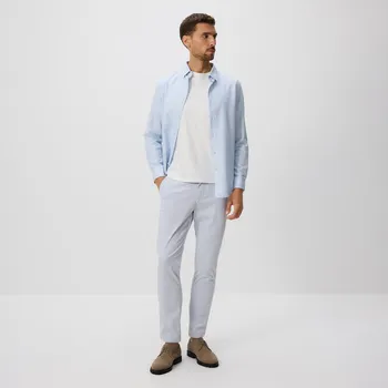 Pánské kalhoty Reserved - Kalhoty chino slim fit - bleděmodrá - 8340H-05M - 8340H-05M-33