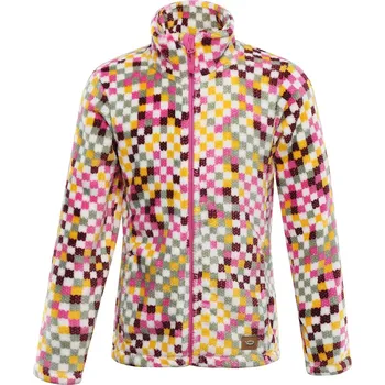 Dívčí mikina Dětská hřejivá mikina ALPINE PRO EFLINO růžová/žlutá 104-110