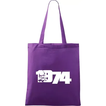 Husákovo dítě - 1974 - Taška bavlněná - 42 x 38 cm ( Fialová )