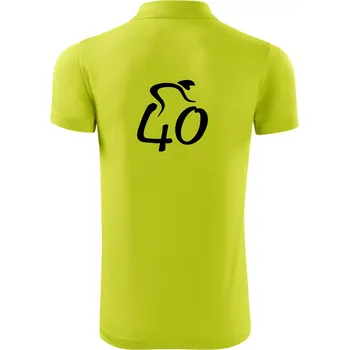 Pánská košile Cyklista slaví čtyřicítku (40) - Polokošile Victory sportovní (dresovina) - 2XL ( Limetková )