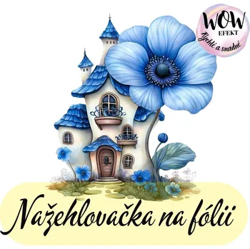 Nažehlovačky na fólii Nažehlovačka na fólii, Květinový domeček 7 , 13,4x12 cm /ks