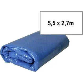 bazénová plachta Solární plachta modrá na bazén 5,5 x 2,7m