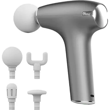 Masážní přístroj Flow NANO Masážní pistole stříbrná