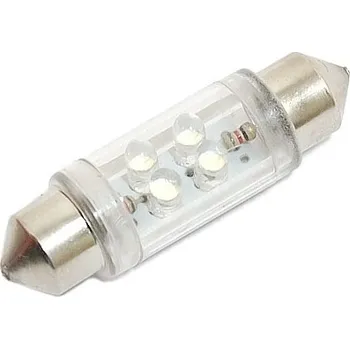 Autožárovka Sufitka - 4LED červená