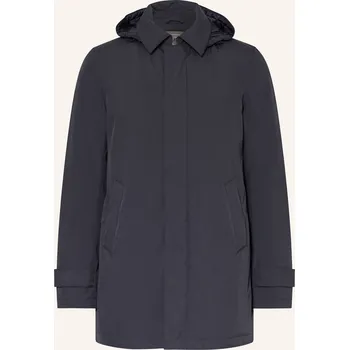 Pánský zimní kabát Herno Pánská Parka S Odnímatelnou Kapucí, tmavě modrá, 48