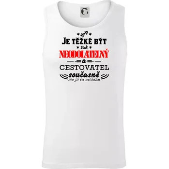 Je těžké být neodolatelný cestovatel - Tílko pánské Core - 2XL ( Bílá )