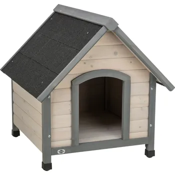 Bouda pro psa NATURA bouda pro psa se sedlovou střechou, M-L: 83 x 87 x 101 cm, šedá