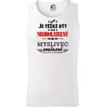 Pánské termoprádlo Je těžké být neodolatelný myslivec - Tílko pánské Core - M ( Bílá )