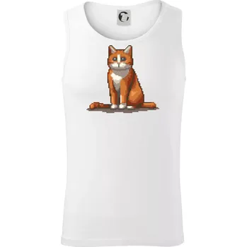 Kočka rezavá - Tílko pánské Core - XL ( Bílá )