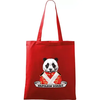 Napoleon domácí panda - Taška bavlněná - 42 x 38 cm ( Červená )
