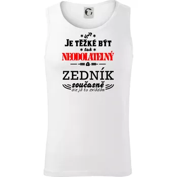 Je těžké být neodolatelný zedník - Tílko pánské Core - XL ( Bílá )