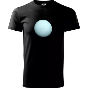 Pánské tričko Fotky planet - Uran - Triko extra velké (5-8XL) - 8XL ( Černá )