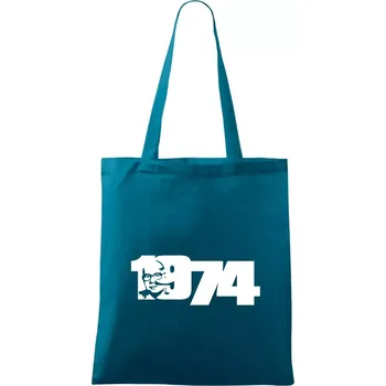 Husákovo dítě - 1974 - Taška bavlněná - 42 x 38 cm ( Petrolejová )