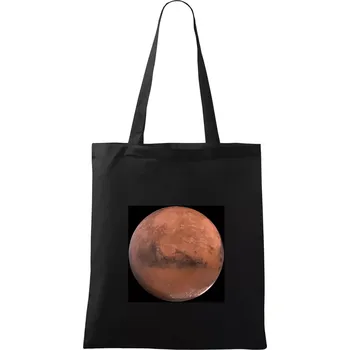 Nákupní taška Fotky planet - Mars - Taška bavlněná - 42 x 38 cm ( Černá )