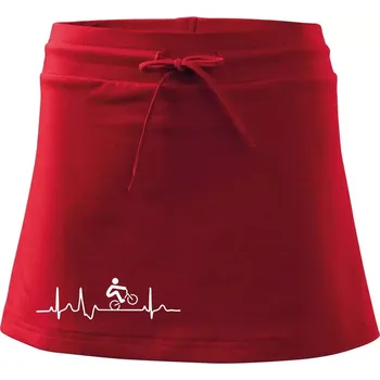 Dámská sukně EKG BMX kolo - Sportovní sukně - two in one - XL ( Červená )