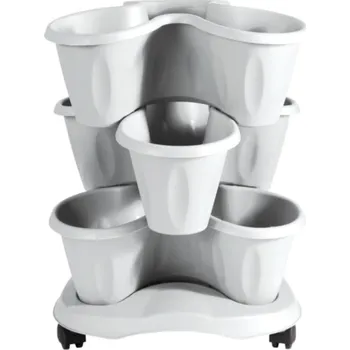 Květináč BAMA Květináč modulární TRIFOGLIO bílá