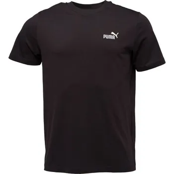 Pánské tričko Pánské triko Puma ESSENTIALS 2COLOR SMALL NO 1 LOGO TEE S Černá, Bílá