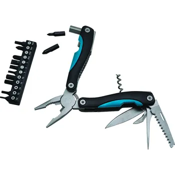 multitool Multifunkční nástroj Baladeo TEM060 Locker 18 funkcí, ocel 2CR13,hliníková rukojeť,pouzdro