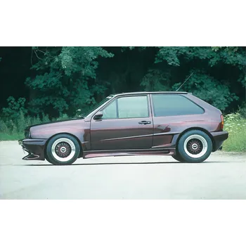 PC tuning Rieger boční díl widebody II pro Volkswagen Polo 2/3 kupé, 75-94, GFK (laminát), mont. strana pravá