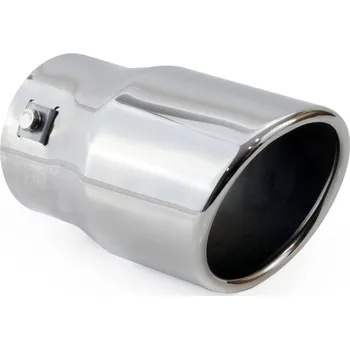 Koncovka výfuku Laděná koncovka výfuku nerezová 1x90 mm leštěná