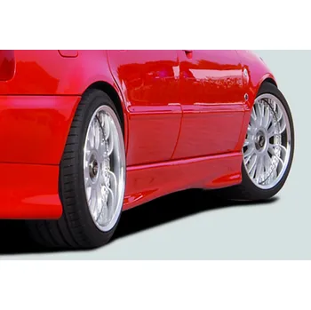 PC tuning Rieger boční práh mont. strana levá pro Audi A4 B5 avant, sedan, r.v. 11/94-98, 99-12/00, plast ABS bez povrchové úpravy, "deep version"