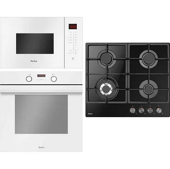 Set domácích spotřebičů Vestavný set Set Amica DP 6413LZBG + Amica TFB 112 TKW + Amica TMI 25 CXW
