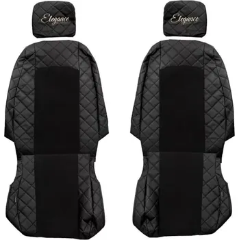 Ochranný autopotah Potahy sedadel (1+1) - Elegance Q, MERCEDES SPRINTER II (01.2006-12.2017) & VOLKSWAGEN CRAFTER I (01.2006-12.2016) - Sedadlo pro jednoho cestujícího 1+1