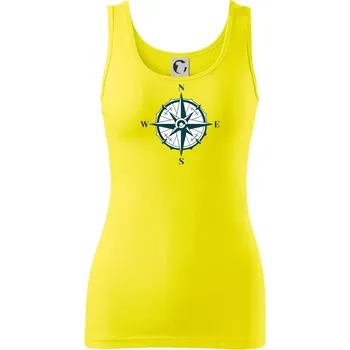 Dámské tričko Kompas old - Dámské tílko - XL ( Citrónová )
