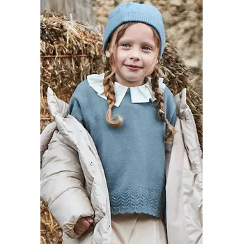 Dívčí svetr Dětský svetr Mayoral 4302.6C.Mini.9BYA tyrkysová 67X, vel. 116