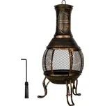 STILISTA Terasový krb, 89 cm, bronzový