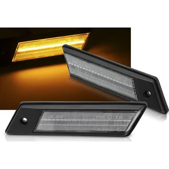 Směrový světlomet BMW E30/E28/E24/E23 - LED Dynamické blikače CHROMOVÉ