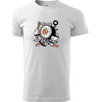 Pánské tričko Sushiman - Triko extra velké (5-8XL) - 6XL ( Bílá )