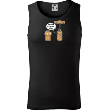 Zátka - chtěla bych taky lítat - Tílko pánské Core - XL ( Černá )