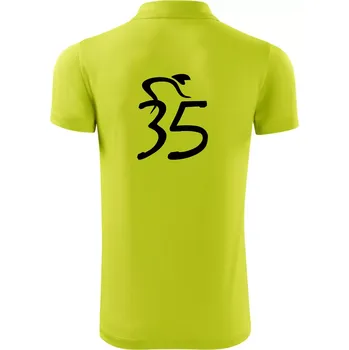 Pánská košile Cyklista slaví pětatřicítku (35) - Polokošile Victory sportovní (dresovina) - S ( Limetková )