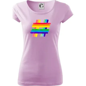 LGBT hashtag - Dámské triko Pure - M ( Orchid )