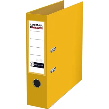 CAESAR OFFICE IMPERATOR Pořadač pákový A4 8 cm, lišty - žlutý