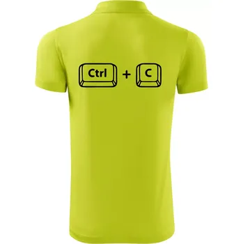 Pánská košile Táta CTRL + C - Polokošile Victory sportovní (dresovina) - XL ( Limetková )