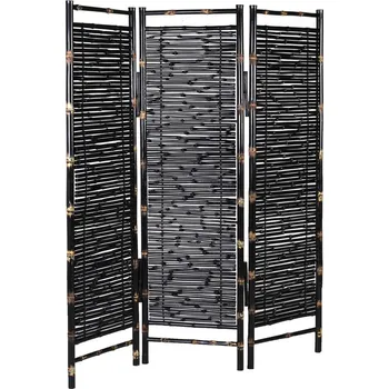 Paraván Bambusový černý paraván 170x150cm