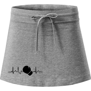 Dámská sukně EKG box rukavice - Sportovní sukně - two in one - XL ( Tmavě šedý melír )