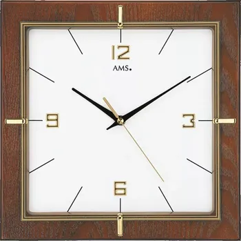 Hodiny Nástěnné dřevěné hodiny AMS 9434