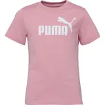 Dívčí triko Puma ESSENTIALS NO. 1 LOGO TEE G 164 Růžová, Bílá