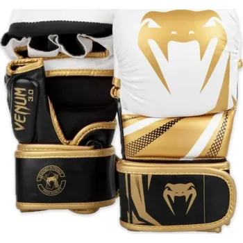 MMA rukavice Sparring Gloves Venum Challenger 3.0, White/Black/Gold Velikost: M